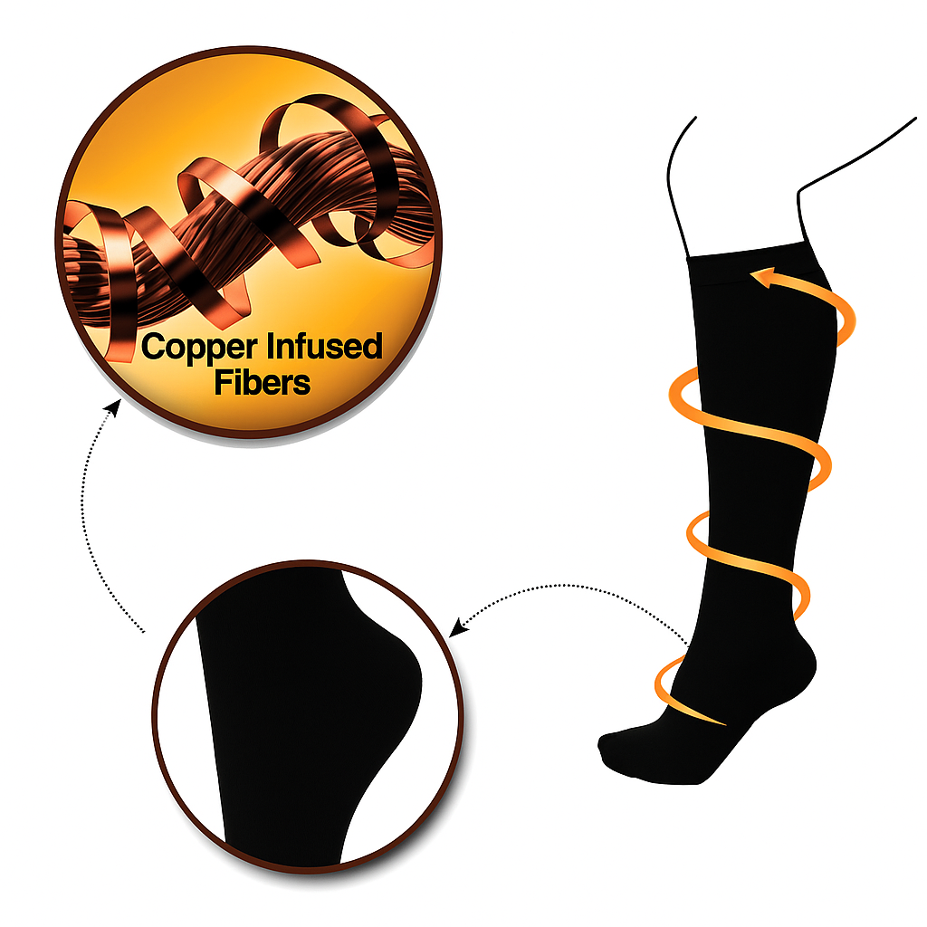 RetreatRevive™ Copper Socks