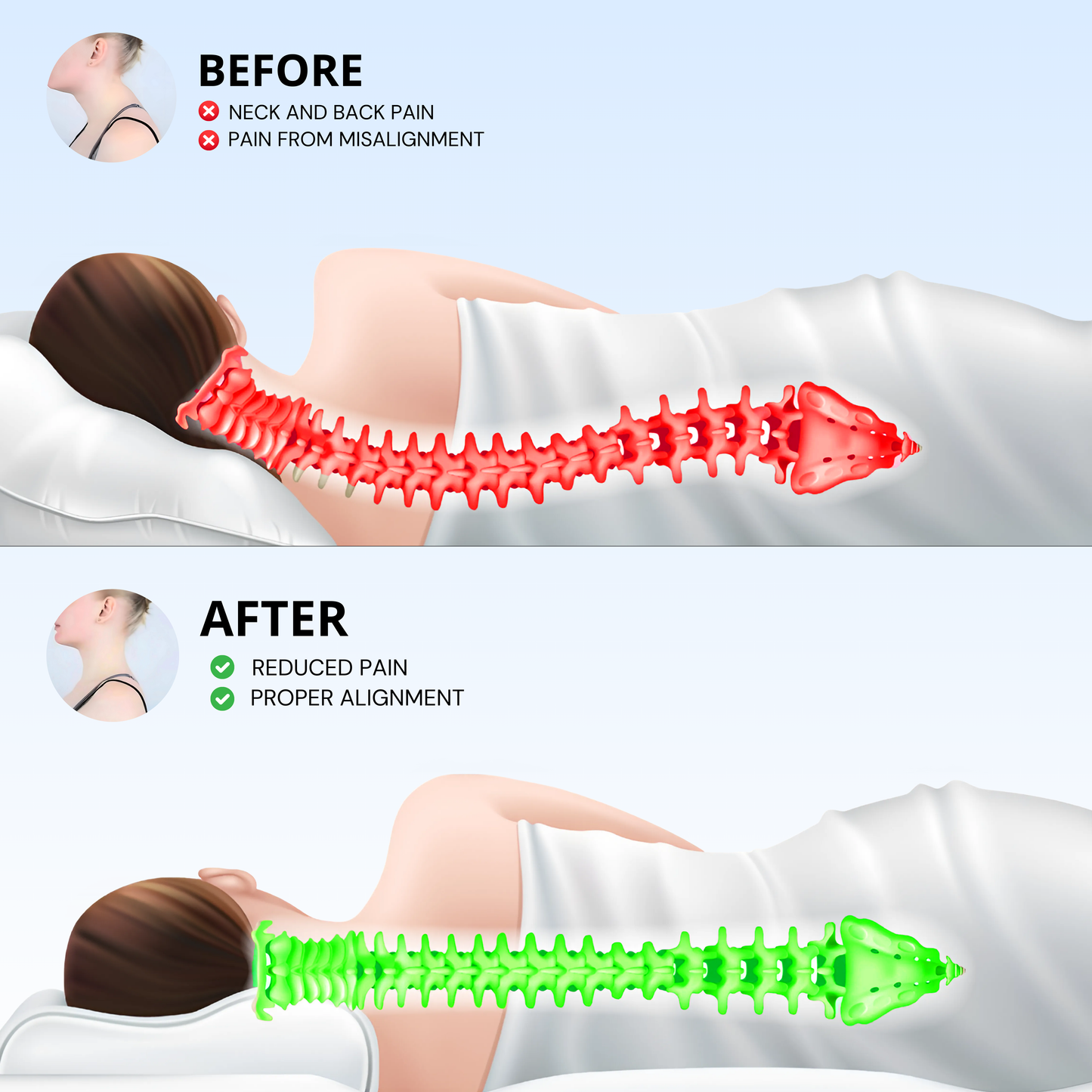Retreat™ Cervical Relief Pillow + Free Sleep Guide